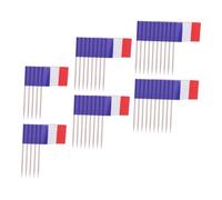 Didiseaon 200 pièces Piques Décoratifs Drapeau Français pour Cocktail et Fruits Décorations Gâteau et Desserts Matériaux pour Fêtes et Événements