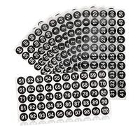 Didiseaon 20feuilles Autocollants Numérotés Étiquettes Autocollantes Pour Maison Autocollants Circulaires De Rangement Numériques