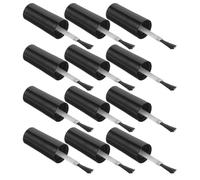 Didiseaon 20pcs Pinceaux de Remplacement pour Vernis à Ongles avec Bouchon Noir, Brosse en Fibre Artificielle et Plastique, Application Facile et Sûre pour Usage à Domicile Salon