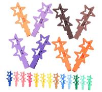 Didiseaon 21 Pièces petites pinces à cheveux pinces à cheveux antidérapantes pinces à cheveux kawaii hairpin barrette accessoires pour cheveux étoiles pinces à cheveux à bec de canard Métal