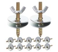 Didiseaon 24 Ensembles Kit de Vis pour Cages Oiseaux Boulons de Fixation Inoxydables pour Perchoirs et Plateformes Accessoires Robustes pour Cages de Perroquets et Petits Animaux