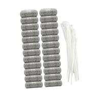 Didiseaon 24 pièces de Filtre pour Machine à Laver avec Câbles de Liaison Filtration Professionnelle des Impuretés Accessoire Durable Acier Inoxydable pour Évacuation des Déchets