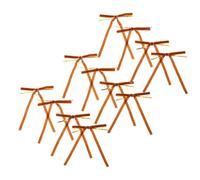 Didiseaon 24 Pièces Nœud Câblé Floqué Marron pour Noël, Décor de Fête