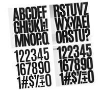 Didiseaon 24feuilles Autocollants Lettres Alphabet Et Chiffres Stickers Alphabet Adhésifs Pour Bouteilles Eau Scrapbooking Voitures Panneaux