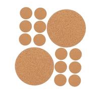 Didiseaon 25 Pièces Dessous de Plat Ronds en Liège Auto-adhésifs pour DIY, Absorption des Chocs, Facile à Nettoyer, Protection Élégante pour Meubles et Tables