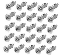 Didiseaon 25 pièces Écrous à Expansion Métalliques Creux Résistants Corrosion pour Fixation Mur Creux Compatible et Charge Lourde Installation Facile