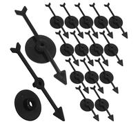 Didiseaon 25 pièces Flèches de Jeu Plastique Noires Accessoires Rotatifs pour Jeux de Société Pointeurs Durables pour École et Fêtes Jouets Ludiques pour Apprentissage Interactif