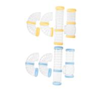 Didiseaon 2ensembles Tunnel pour Hamster et Écureuil Kit de Tubes et Raccords Soi-même Jouet Extérieur pour Cage à Petits Animaux