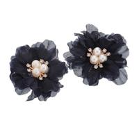 Didiseaon 2pcs Mini Fleurs en Tissu pour Cheveux Femmes, Accessoires Élégants en Alliage de Zinc Confortables, Ornements DIY pour Décoration et Vêtements