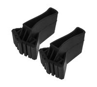 Didiseaon 2pcs Patins pour Pieds D'échelle Antidérapants en Caoutchouc Noir Design Épaissi pour Protéger le Sol, Accessoires pour Échelle Pliable Domestique