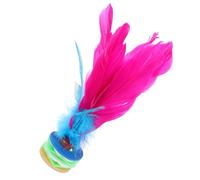 Didiseaon 2pcs Volants Chinois Jianzi Traditionnels en Plume et Caoutchouc, Léger et Facile à Transporter, Jeu de Fitness pour Garçon et Filles et Adultes en Intérieur et Style Aléatoire