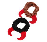 Didiseaon 2pièces Bandeau à Cornes de Taureau Peluche Doux pour Femmes Lot pour Spa le Lavage du Visage Maquillage Accessoire de Cheveux Élégant