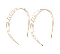 Didiseaon 2pièces Bandeau Antidérapant Double Armature Métal Pour Femme Multicouche Fin Accesoires Coiffure Mariage