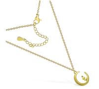 Didiseaon 2pièces Collier Lapin Et Lune Pendentif Lot De Bijoux Pour Femme Fille Cadeau Anniversaire Mariage