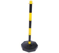 Didiseaon 2Pièces Colonne Avertissement Mobile de Cônes de Sécurité pour Gestion Du Trafic et Délimitation des de Stationnement et Base Lestée