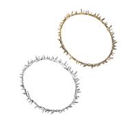 Didiseaon 2pièces Couronne Épines de Jésus Bijou de Cheveux Coiffe de Mariée Accessoire pour Cosplay Bal de Promo Anniversaire Fêtes et Célébrations