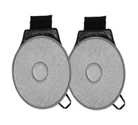 Didiseaon 2pièces Coussin Pivotant pour Siège Auto Lot de Coussins de Siège avec Base Antidérapante Adaptés pour Voiture et Personnes Âgées