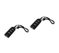 Didiseaon 2pièces Hub USB Ports Répartiteur Portable pour Ordinateurs Prise Multiple pour Transfert De Données Rapide pour Maison Bureau Et Voyage