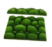 Didiseaon 2pièces Panneau Mural Mousse Artificielle Décoration Murale Végétale Toile De Fond Murale Fausse Mousse Décorations Pour Micro-paysages Intérieurs