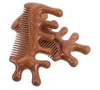Didiseaon 2pièces Peigne De Massage Bois De Santal Pour Chevelu Antipelliculaire Outil De Massage Pour Cheveux Et Corps Avec Fonction De Grattage