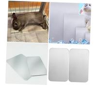 Didiseaon 2pièces Plateau Refroidissant pour Animaux Aluminium Polished Tapis Rafraîchissant pour Lapins Hamsters Et Rongeurs Été Accessoire Confortable pour Cage