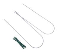 Didiseaon 2Pièces Support de Pot à Fleurs Treillis de Plantes Grimpantes U Shape avec Liens Verts Support Durable pour Plantes Intérieur et Extérieur pour Fleurs et Lierres