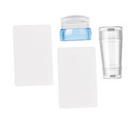 Didiseaon 2pièces Tampon à Ongles Silicone Pour Nail Art Kit De Stamping Avec Raclettes Usage Professionnel Et Français Manucure