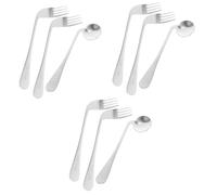 Didiseaon 3 Ensembles De Cuillères Coudées Fourchettes Pour Patients Cuillères Adaptatives Béchers Dispositif Pour Manger À Une Main Mains Porte-Couverts Poignée Gauche Cuillère