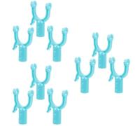 Didiseaon 3 Ensembles Pendaison Étendoir À Linge Égouttoir À Vaisselle Crochets Remplacement De La Tête De La Tringle À Vêtements Grille Sèche Porte-Serviette Plastique Pièces * 3