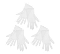 Didiseaon 3 Paires de Moufles D'arbitre de Billard Professionnels en Polyester-Coton Respirants et Résistants pour Compétition de Billard Apparence Élégante et Raffinée