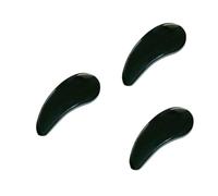 Didiseaon 3 Pièces accessoires de beauté bigoudis en spirale cosmétique noire masseur de corne masseur de planche à raser massage planche à gratter le visage masseur aux huiles essentielles