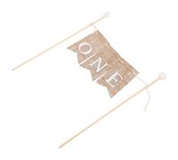 Didiseaon 3 Pièces Bannière Happy Birthday Décoration de Gâteau Anniversaire Accessoire Fait Main Insert Cake Topper Adaptable Réutilisable pour Fête Garçon Fille