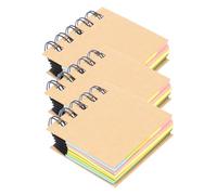 Didiseaon 3 Pièces Bloc-notes Spirale Compact Cahier de Bureau Multifonction Lisse Écriture Confortable Accessoires École et Bureau