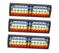 Didiseaon 3 pièces Boulier Arithmétique Rangées Plastique Éducatif Léger pour Garçon Fille Apprentissage Calcul Mental et Développement Cérébral