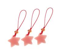 Didiseaon 3 Pièces Breloque Étoile Lumineuse pour Téléphone Portable Chaînette et Porte-clés Décoration avec Breloque Étoile Pendentif pour Accessoire