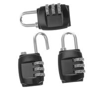 Didiseaon 3 pièces Cadenas à Combinaison Chiffres Verrou Zinc Alliage Résistant Pluie et Température pour Casier Vestiaire Gymnastique Bureau Voyage