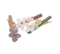 Didiseaon 3 Pièces Flower Hair Clips For Women Small Non-slip Duckbill Barrettes In Comfortable Lightweight Floral Bobby Pins For Versatile Hair Styling