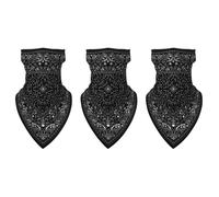 Didiseaon 3 Pièces Foulard Triangle de Conduite Bxhe030 en Polyester Noir | Protection Solaire Cou, Usage Loisir et Course, Porté Longtemps, Coupe Souple et Résistante Couleur Aléatoire