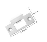 Didiseaon 3 pièces Kit Plaques de Gâche Acier Inoxydable pour Porte Renfort de Serrure à Pêne Dormant Plaque de Couverture pour Porte Installation Facile pour Sécurité Résidentielle et