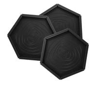 Didiseaon 3 pièces Lot de Alimentation et Eau pour Reptiles Plastique Plateau Hexagonal pour Tortues Terrestres Lézards et Petits Animaux Facile à Nettoyer et Sécurisé pour Terrarium