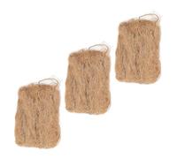 Didiseaon 3 pièces Lot de Allume-feu Naturels Jute pour Camping Extérieur Outil Pratique et Résistant Aux Intempéries Accessoire Essentiel pour Barbecue et Survie Plein Air