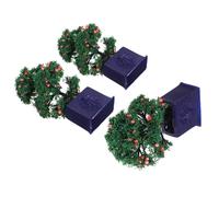 Didiseaon 3 Pièces Miniature Dollhouse Plants Realistic Artificial Potted Fruit Trees for DIY Crafts Compact Decorative Fake Bonsai for Small Spaces and Photography