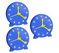 Didiseaon 3 pièces Modèle Horloge Apprentissage avec Aiguilles Mobiles Horloge Éducative pour Garçon Fille Jeu Pédagogique pour Apprendre Heure Classe Maison