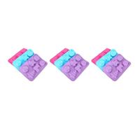 Didiseaon 3 Pièces Moule en Silicone de Noël 6 Cavités pour Gâteau, Sapin | Démoulage Rapide, Réutilisable Goût, pour Bonbons, Savonnette, Glace et Créations DIY Couleur Aléatoire