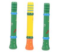 Didiseaon 3 pièces Musical Bois pour Garçon Fille Sifflet Coloré Portable Instrument Éveil et Apprentissage Musical pour Garçons et Filles Jeu Éveil Sonore pour Ans Couleur Aléatoire