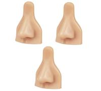 Didiseaon 3 Pièces nez prothétique en silicone formation faux visage modèle souple en silicone Modèle de formation modèle facial simulé modèle de visage partie du corps souple la face bijoux