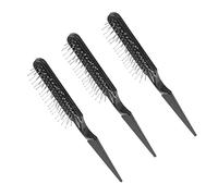Didiseaon 3 Pièces peigne hair volume hair charms hair topper scalp hair brush scrubber masseur rat produit démêler brosse à cheveux brosse de du cuir chevelu abdos Black