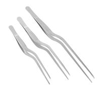 Didiseaon 3 pièces Pince à Épiler Inox pour Cuisine Pince Chef Multifonction pour Retirer Arêtes de Poisson Saisir Aliments et Décorer Ustensile Cuisson et Hygiénique