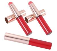 Didiseaon 3 pièces Pinceaux Lèvres Silicone avec Couvercle Brosse Maquillage Portable pour Application Précise Rouge à Lèvres et Correcteur Femme