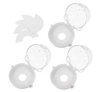 Didiseaon 3 pièces Protège-boutons de Cuisinière Gaz Sécurité Garçon Fille sans Adhésif Résistant avec Base Ouvrable pour Protection Four et Gaz